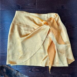 ASOS Asymmetrical Yellow Skirt